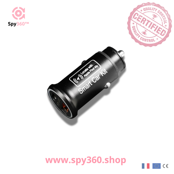 Spy360™ | Traceur GPS Mini OBD 20W - Sécurité Véhicule avec Localisation via Application Officielle Apple