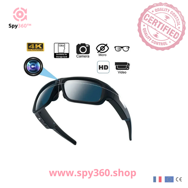 Spy360™ | Caméra de lunettes vidéo Spy360™ 4K HD